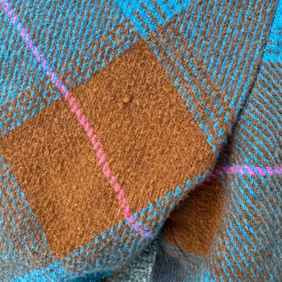 Sundance Jacket Womens S Plaid Blue Rolaine Quilted Lined Patch Pocket Button - Picture 14 of 16